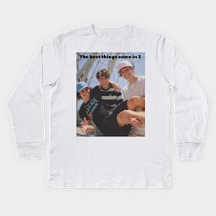 The best things come in 3 Kids Long Sleeve T-Shirt